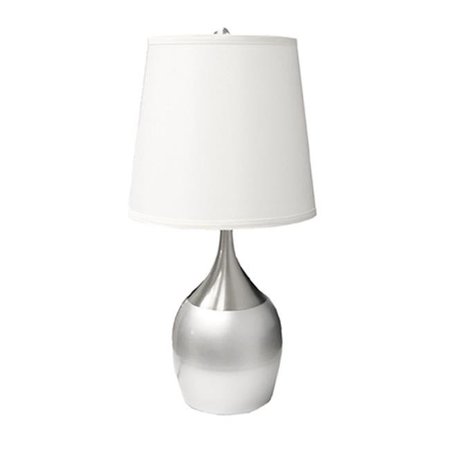 CLING 24 in. H Silver Touch-On Table Lamp CL26811